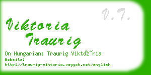 viktoria traurig business card